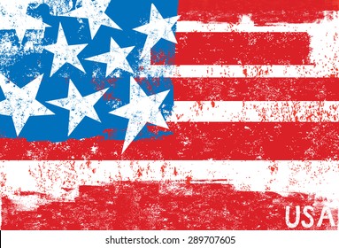 American FlagA stylized, textured American flag.