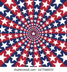 American flag sunburst art texture stars stripes