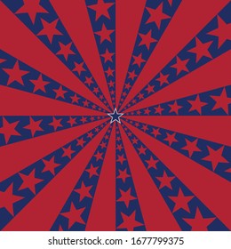 American flag sunburst art texture stars stripes