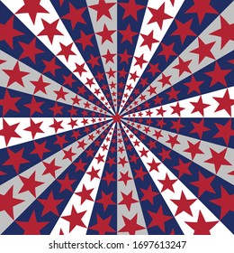 American flag sunburst art texture stars stripes