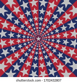 American flag sunburst art texture stars stripes