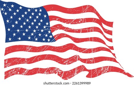 Amerikanische Flagge, amerikanische Flagge SVG, glücklicher Unabhängigkeitstag, 4. Juli