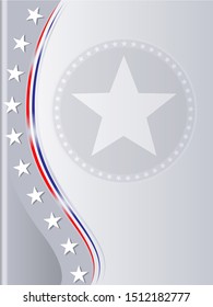 American flag symbols background frame with copy space for your text.