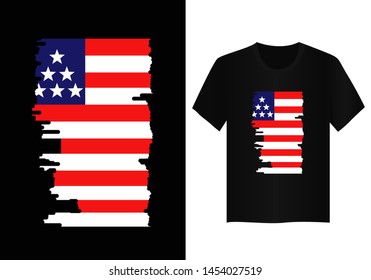 american flag t shirt design