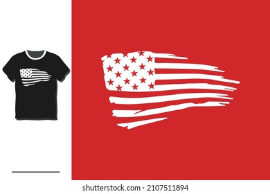 American flag t shirt design