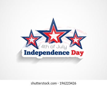 American flag theme background design for independence day.