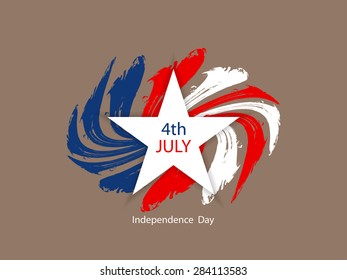 American flag theme background design for independence day.