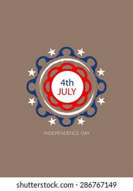 American flag theme background design for independence day.