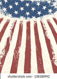 American flag themed background. Vector