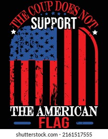 The American flag t-shirt design