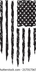 American Flag T-shirt Design Vector