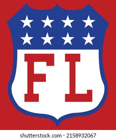 American Flag Unique Logo Design 