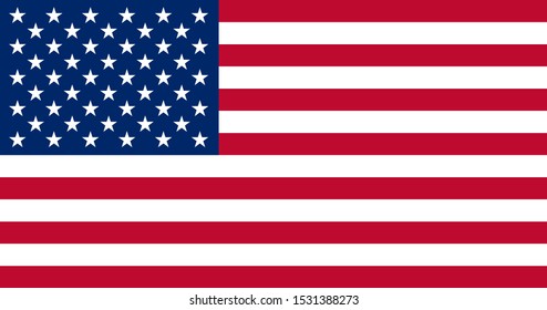 American flag of United States of America