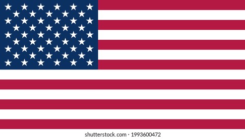 The American flag , United States (U.S.) flag , Proportion 10:19