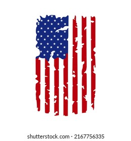 American Flag, US Flag Illustration For T Shirt Design and other Gift.