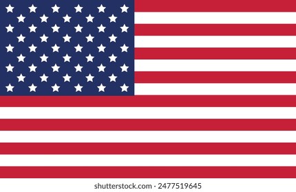 American flag USA design. united states flag. Rendered USA flag. the USA national flag	