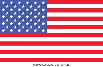 American flag USA design. united states flag. Rendered USA flag. the USA national flag	