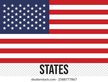 American flag USA design. united states flag. Rendered USA flag. the USA national flag. United States of America flat badges 