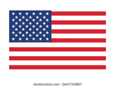 American flag USA design. united states flag. Rendered USA flag. the USA national flag.
