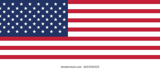 American flag USA design. united states flag. Rendered USA flag. the USA national flag	