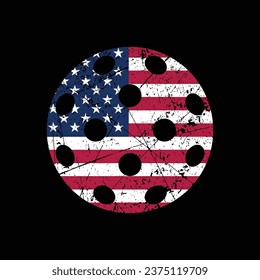 american flag, usa flag pickleball tshirt designs vector