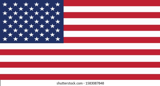 American Flag, USA Symbol - Vector