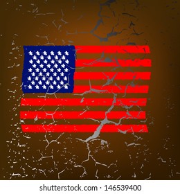 american flag usa united america patriotic background july vector independence grunge wall