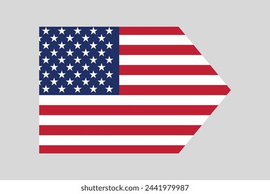 American flag, USA vector illustration, Vector flag of USA, united states shape, Coloured USA flag, Vector illustration of american flag