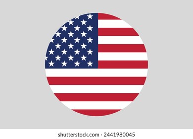 Amerikanische Flagge, USA Vektor-Illustration, Vektor-Flagge der USA, US-Form, Farbige USA-Flagge, Vektor-Illustration der amerikanischen Flagge