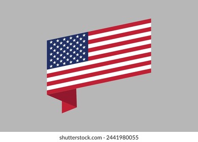 American flag, USA vector illustration, Vector flag of USA, united states shape, Coloured USA flag, Vector illustration of american flag