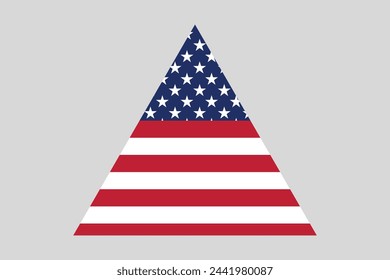 American flag, USA vector illustration, Vector flag of USA, united states shape, Coloured USA flag, Vector illustration of american flag