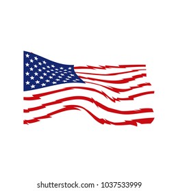 american flag vector