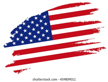 American flag, Vector.