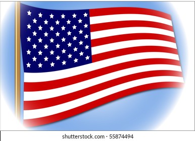 American Flag Vector