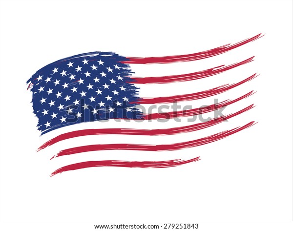 American Flag Vector Stock Vector Royalty Free 279251843 American Flag Vector Stock Vector Royalty Free 279251843