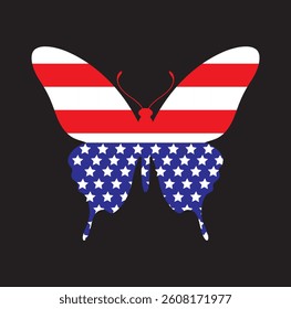American flag vector, art design