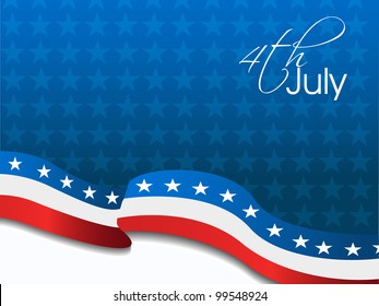 American Flag, Vector background for Independance Day and other events. Illustration in EPS 10.