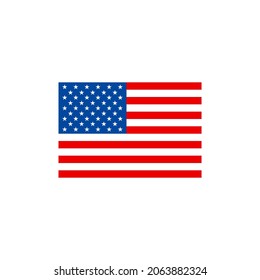 american flag vector with color country