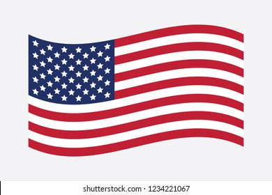 American flag vector design. USA Flag. United States of America Flag.