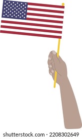 American Flag vector hand drawn,United States dollar vector hand drawn