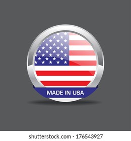 American Flag Vector Icon