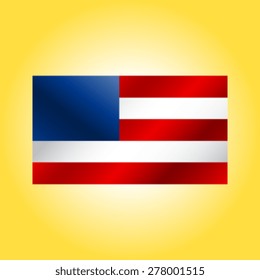American flag vector icon