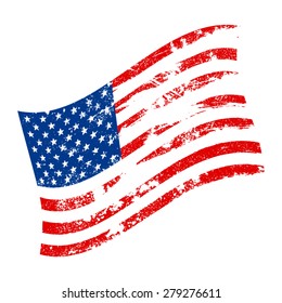 American flag vector icon
