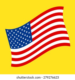 American flag vector icon