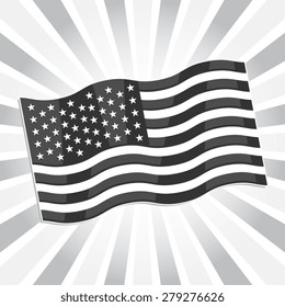 American flag vector icon