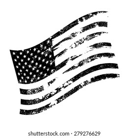 American flag vector icon