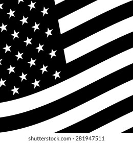 American flag vector icon