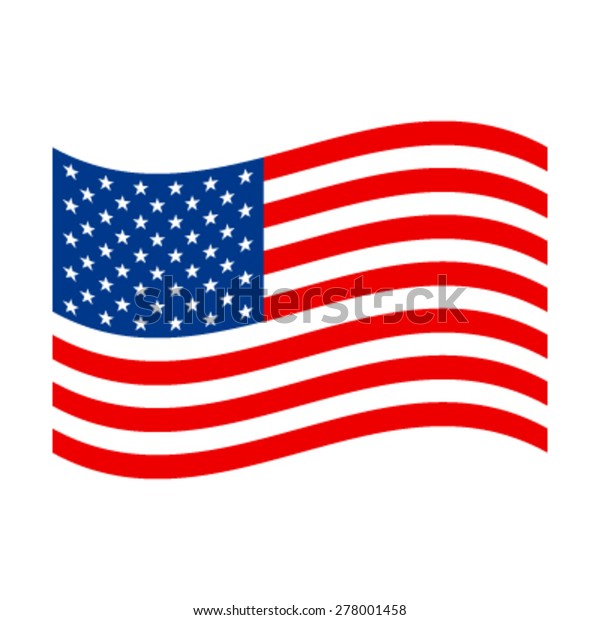 American Flag Vector Icon Stock Vector (Royalty Free) 278001458