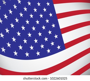 American flag vector illustration