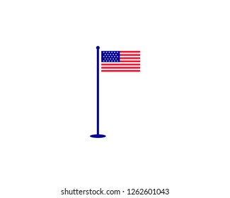 American Flag Vector Illustration